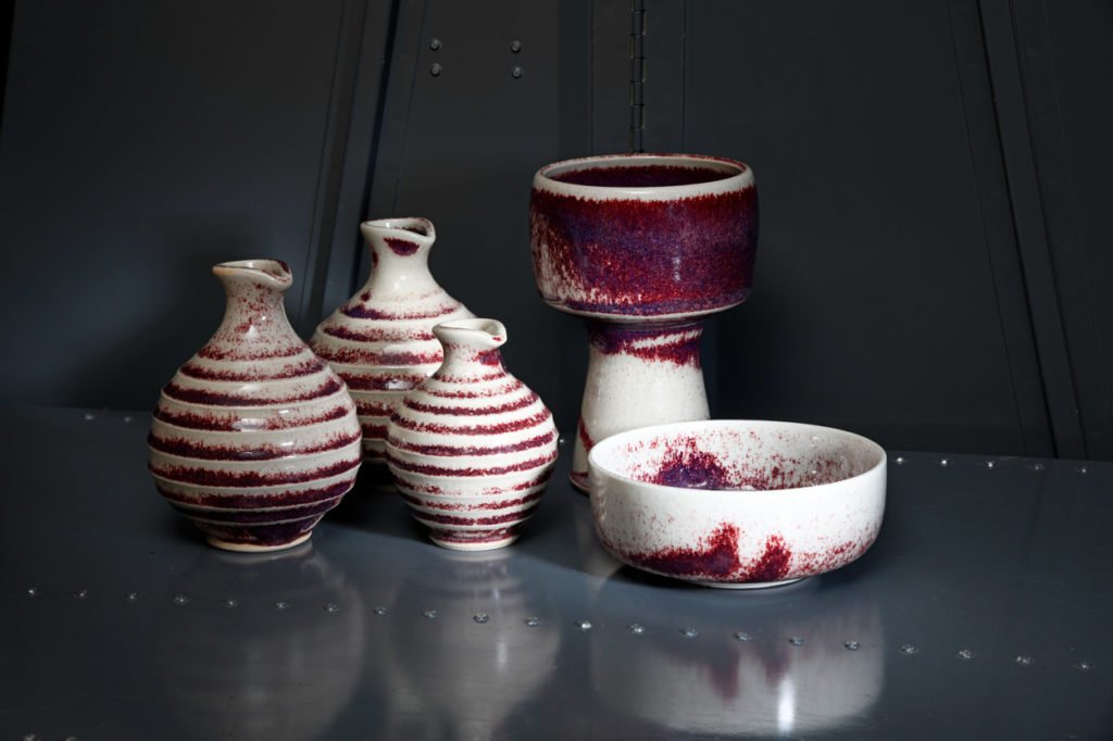 Copper Red Communion set