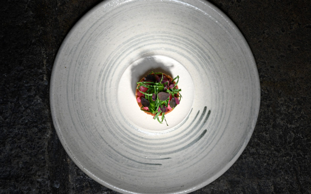 Spiral in 2 signature glazes chef platter