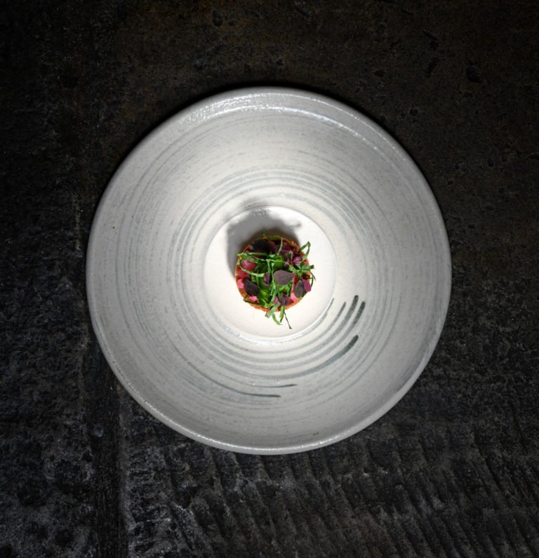 Spiral in 2 signature glazes chef platter