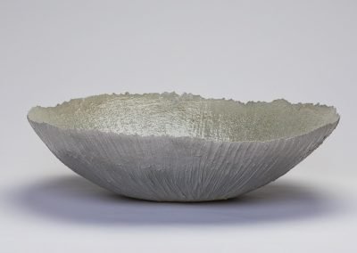 Striations Blue Wood Ash sculpture