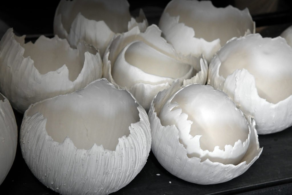 pre-firing decorative fine art ceramic sculptures